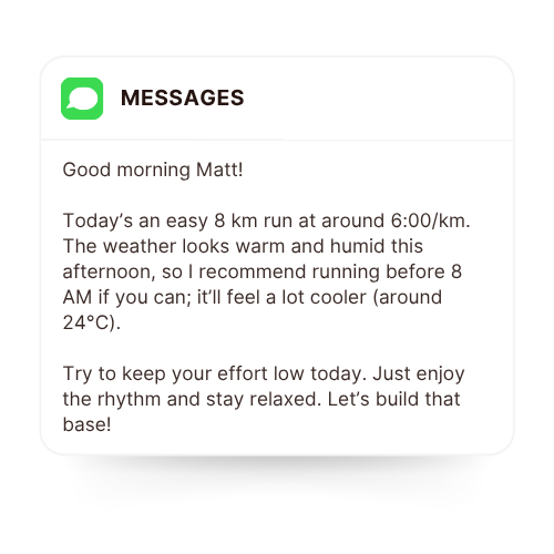 Weather-intelligent scheduling example